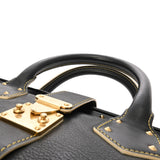 LOUIS VUITTON ルイヴィトン スハリ アンジュニー PM ノワール M91805 レディース レザー ハンドバッグ Bランク 中古 銀蔵