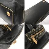 LOUIS VUITTON ルイヴィトン スハリ アンジュニー PM ノワール M91805 レディース レザー ハンドバッグ Bランク 中古 銀蔵