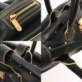 LOUIS VUITTON ルイヴィトン スハリ アンジュニー PM ノワール M91805 レディース レザー ハンドバッグ Bランク 中古 銀蔵