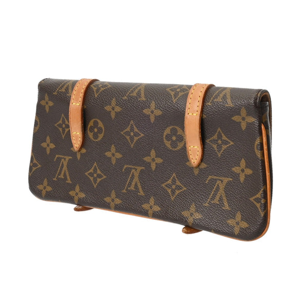 LOUIS VUITTON ルイヴィトン モノグラム ポシェットマル ブラウン M51159 レディース モノグラムキャンバス ウエストバッグ Bランク 中古 銀蔵