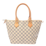 LOUIS VUITTON ルイヴィトン ダミエアズール サレヤ PM ホワイト N51186 レディース ダミエキャンバス ハンドバッグ Bランク 中古 銀蔵