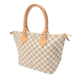 LOUIS VUITTON ルイヴィトン ダミエアズール サレヤ PM ホワイト N51186 レディース ダミエキャンバス ハンドバッグ Bランク 中古 銀蔵