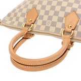 LOUIS VUITTON ルイヴィトン ダミエアズール サレヤ PM ホワイト N51186 レディース ダミエキャンバス ハンドバッグ Bランク 中古 銀蔵