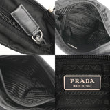 PRADA プラダ ロゴプレート ブラック ユニセックス ナイロン ショルダーバッグ Bランク 中古 銀蔵