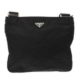 PRADA プラダ ロゴプレート ブラック ユニセックス ナイロン ショルダーバッグ Bランク 中古 銀蔵