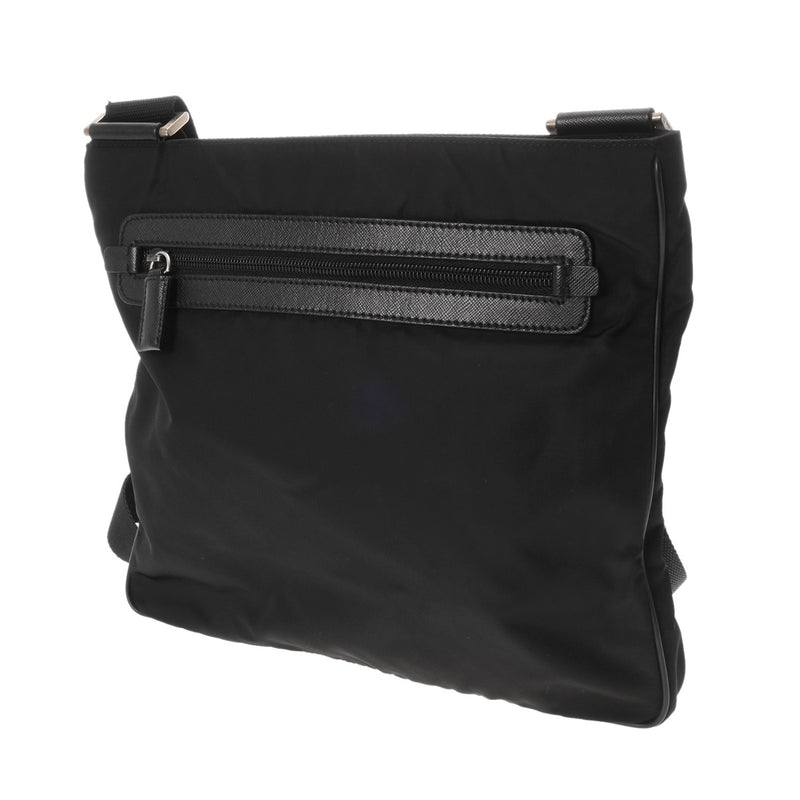 プラダ ロゴプレート ブラック ユニセックス ナイロン ショルダー 