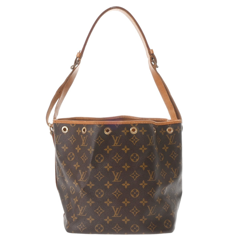 LOUIS VUITTON ルイヴィトン モノグラム プチノエ ブラウン M42226 レディース モノグラムキャンバス ショルダーバッグ Bランク 中古 銀蔵