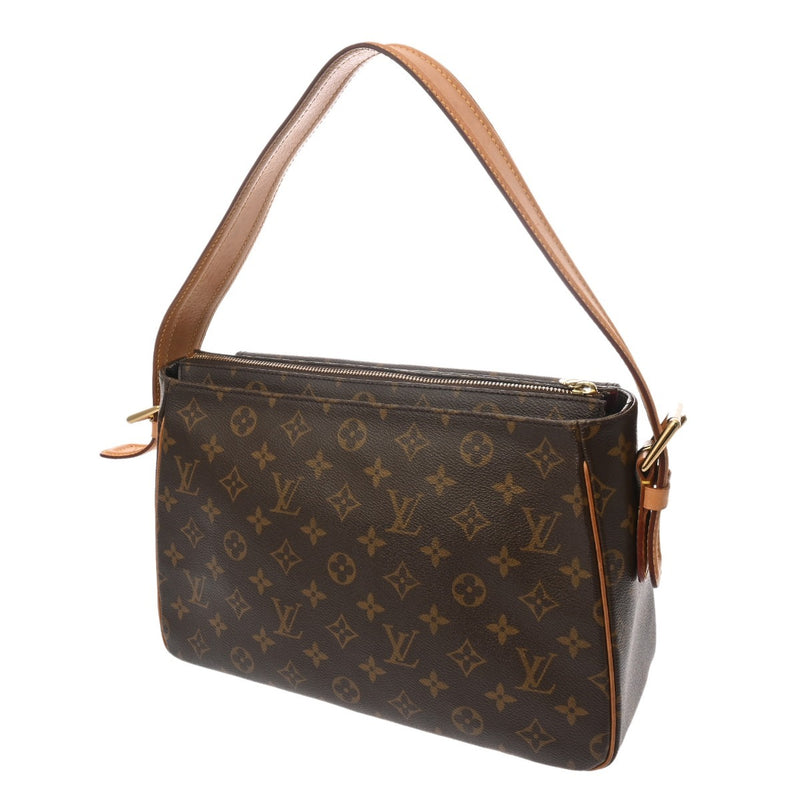 LOUIS VUITTON ルイヴィトン モノグラム ヴィバシテ GM ブラウン M51163 レディース モノグラムキャンバス ショルダーバッグ Bランク 中古 銀蔵