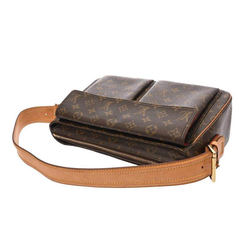 LOUIS VUITTON ルイヴィトン モノグラム ヴィバシテ GM ブラウン M51163 レディース モノグラムキャンバス ショルダーバッグ Bランク 中古 銀蔵