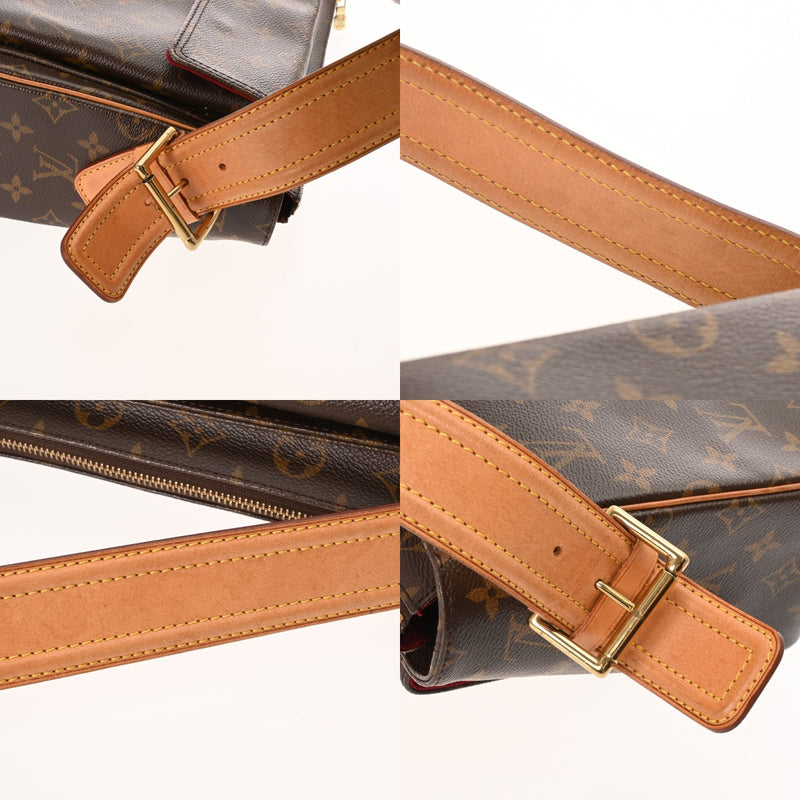 LOUIS VUITTON ルイヴィトン モノグラム ヴィバシテ GM ブラウン M51163 レディース モノグラムキャンバス ショルダーバッグ Bランク 中古 銀蔵