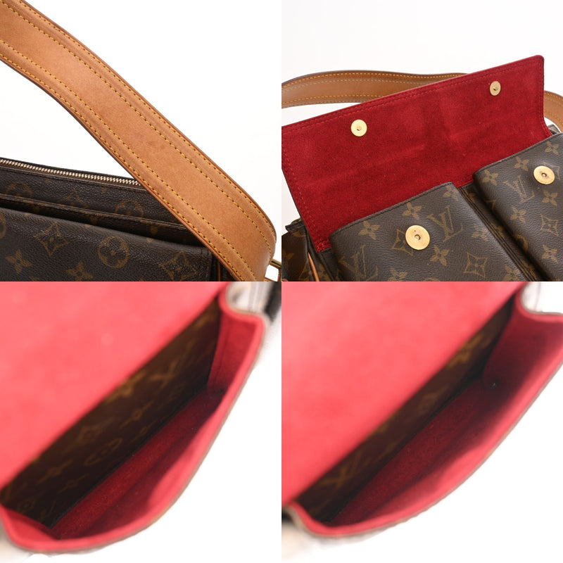 LOUIS VUITTON ルイヴィトン モノグラム ヴィバシテ GM ブラウン M51163 レディース モノグラムキャンバス ショルダーバッグ Bランク 中古 銀蔵
