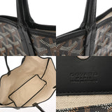 GOYARD ゴヤール サンルイ PM ブラック ユニセックス PVC/レザー トートバッグ Aランク 中古 銀蔵