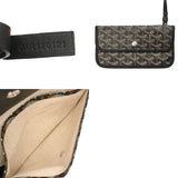 GOYARD ゴヤール サンルイ PM ブラック ユニセックス PVC/レザー トートバッグ Aランク 中古 銀蔵