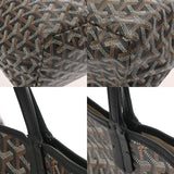 GOYARD ゴヤール サンルイ PM ブラック ユニセックス PVC/レザー トートバッグ Aランク 中古 銀蔵