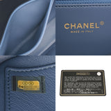 CHANEL シャネル CCフィリグリー チェーンショルダー ネイビー A93340 レディース キャビアスキン ショルダーバッグ Aランク 中古 銀蔵