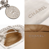 CHANEL シャネル シャネル 22 ミニ ハンドバッグ ホワイト AS3980 レディース シャイニーカーフ 2WAYバッグ 新同 中古 銀蔵