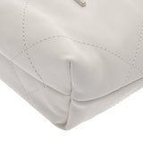 CHANEL シャネル シャネル 22 ミニ ハンドバッグ ホワイト AS3980 レディース シャイニーカーフ 2WAYバッグ 新同 中古 銀蔵