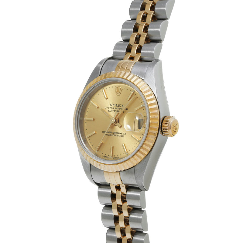 ロレックス デイトジャスト 79173 P番(2000年頃製造) シャンパン レディース 腕時計 自動巻き 中古 銀蔵