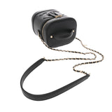 CHANEL シャネル バニティ 2WAYチェーンショルダー ブラック AS0323 レディース ラムスキン ハンドバッグ ABランク 中古 銀蔵