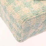 CHANEL シャネル トップハンドル 2WAYバッグ グリーン レディース ツイード レザー ショルダーバッグ Aランク 中古 銀蔵