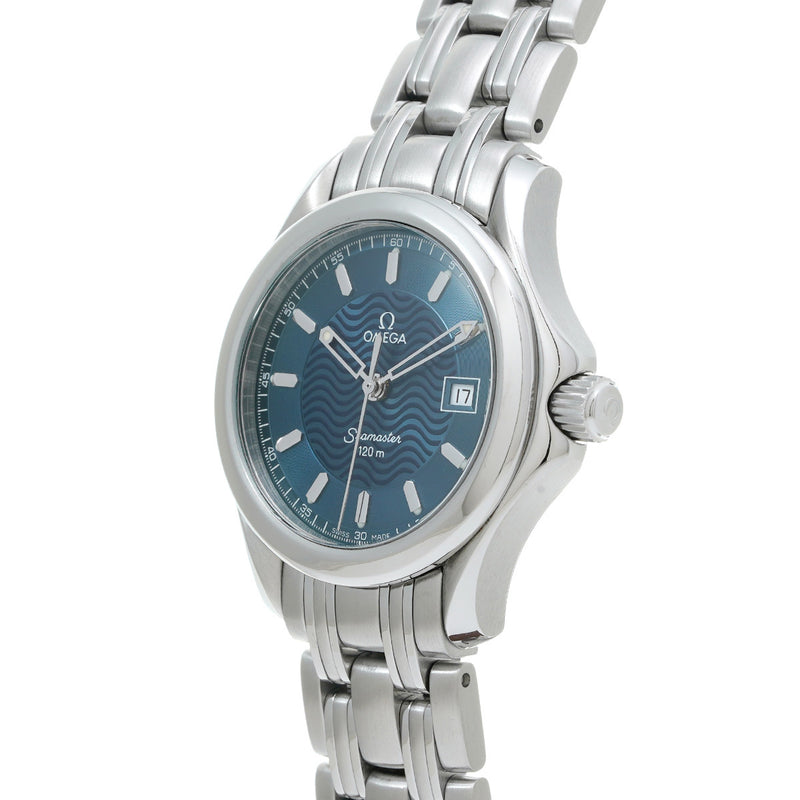 オメガ シーマスター 120 2571.81.00 青 ボーイズ 腕時計 クォーツ 中古 銀蔵