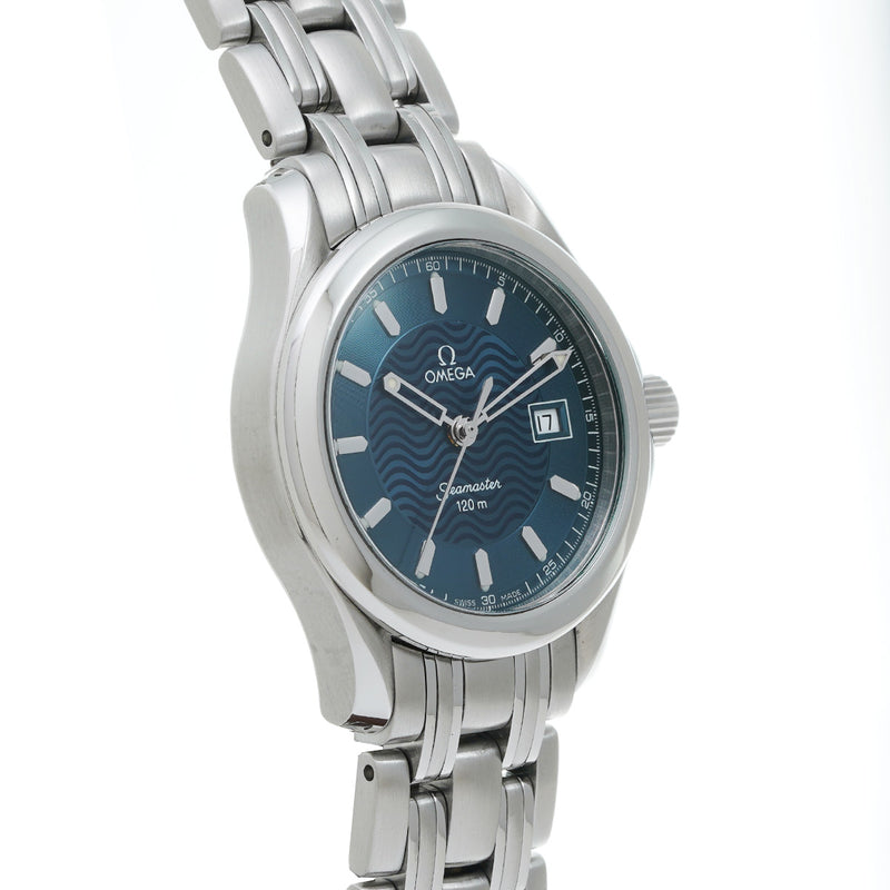 オメガ シーマスター 120 2571.81.00 青 ボーイズ 腕時計 クォーツ 中古 銀蔵
