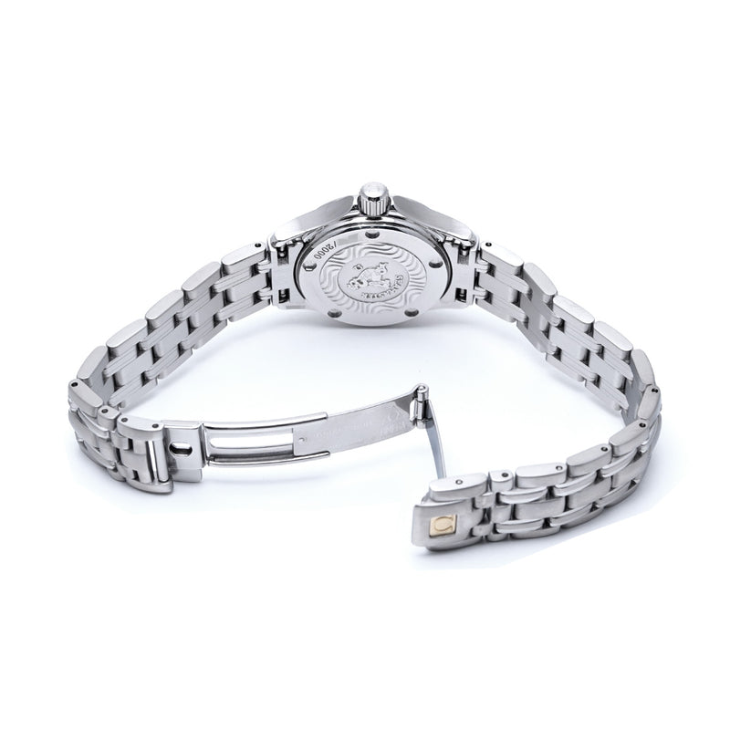 オメガ シーマスター 120 ジャック・マイヨール 2000 2586.80 ブルー レディース 腕時計 クォーツ 中古 銀蔵