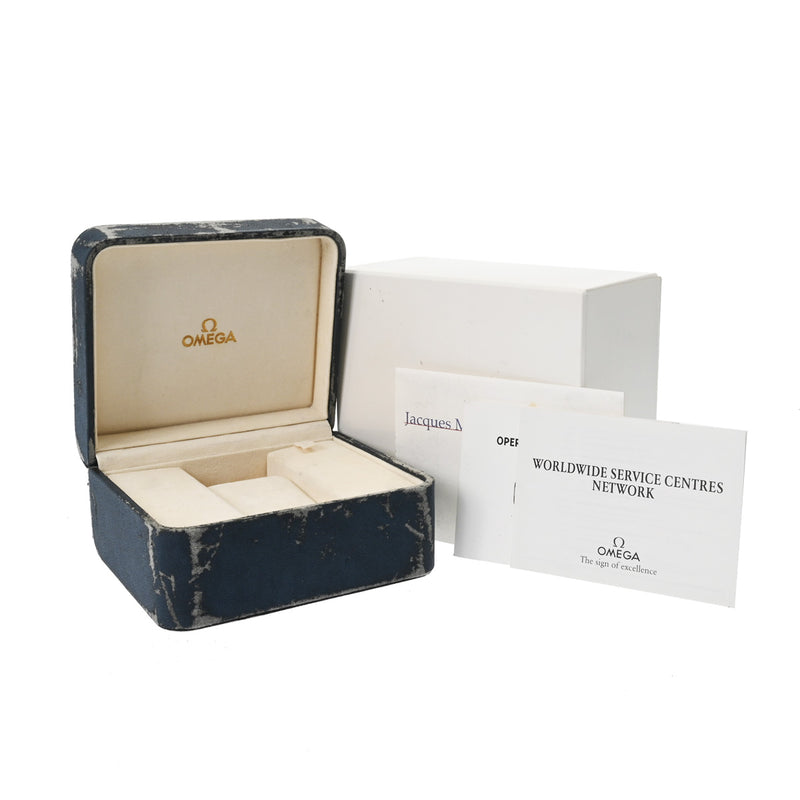 オメガ シーマスター 120 ジャック・マイヨール 2000 2586.80 ブルー レディース 腕時計 クォーツ 中古 銀蔵