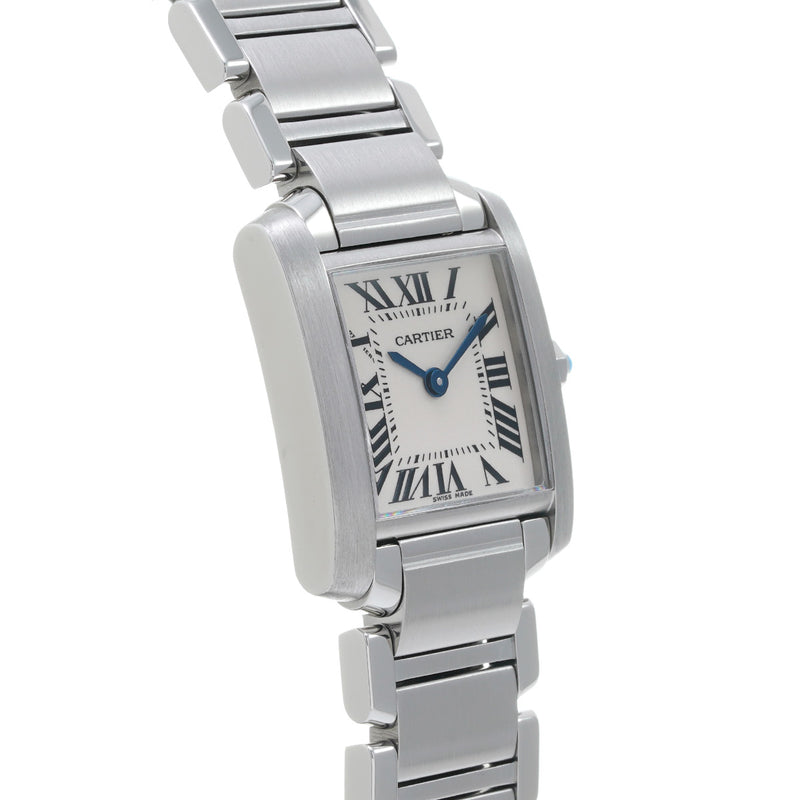 カルティエ タンク フランセーズ SM W51008Q3 シルバー レディース 腕時計 クォーツ 中古 銀蔵