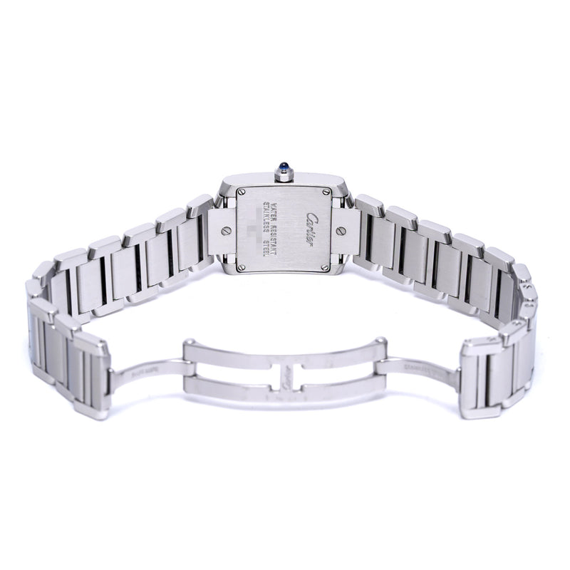 カルティエ タンク フランセーズ SM W51008Q3 シルバー レディース 腕時計 クォーツ 中古 銀蔵