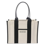 BALENCIAGA バレンシアガ ハードウェア スモールトート 2WAY ホワイト/ブラック 671402 レディース キャンバス/レザー トートバッグ ABランク 中古 銀蔵