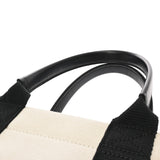 BALENCIAGA バレンシアガ ハードウェア スモールトート 2WAY ホワイト/ブラック 671402 レディース キャンバス/レザー トートバッグ ABランク 中古 銀蔵