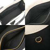 BALENCIAGA バレンシアガ ハードウェア スモールトート 2WAY ホワイト/ブラック 671402 レディース キャンバス/レザー トートバッグ ABランク 中古 銀蔵