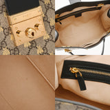GUCCI グッチ パドロック ラージトートバッグ ビー ベージュ /ブラック 479197 レディース GGスプリームキャンバス レザー トートバッグ ABランク 中古 銀蔵