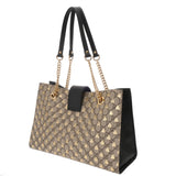 GUCCI グッチ パドロック ラージトートバッグ ビー ベージュ /ブラック 479197 レディース GGスプリームキャンバス レザー トートバッグ ABランク 中古 銀蔵