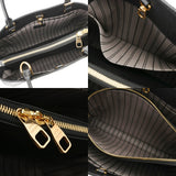 LOUIS VUITTON ルイヴィトン モノグラムアンプラント モンテーニュ MM 2WAY ノワール M41048 レディース レザー ハンドバッグ Aランク 中古 銀蔵