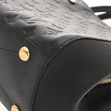 LOUIS VUITTON ルイヴィトン モノグラムアンプラント モンテーニュ MM 2WAY ノワール M41048 レディース レザー ハンドバッグ Aランク 中古 銀蔵