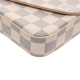 LOUIS VUITTON ルイヴィトン ダミエアズール ポシェットフェリシー 白 N63106 レディース ダミエアズールキャンバス ショルダーバッグ Aランク 中古 銀蔵