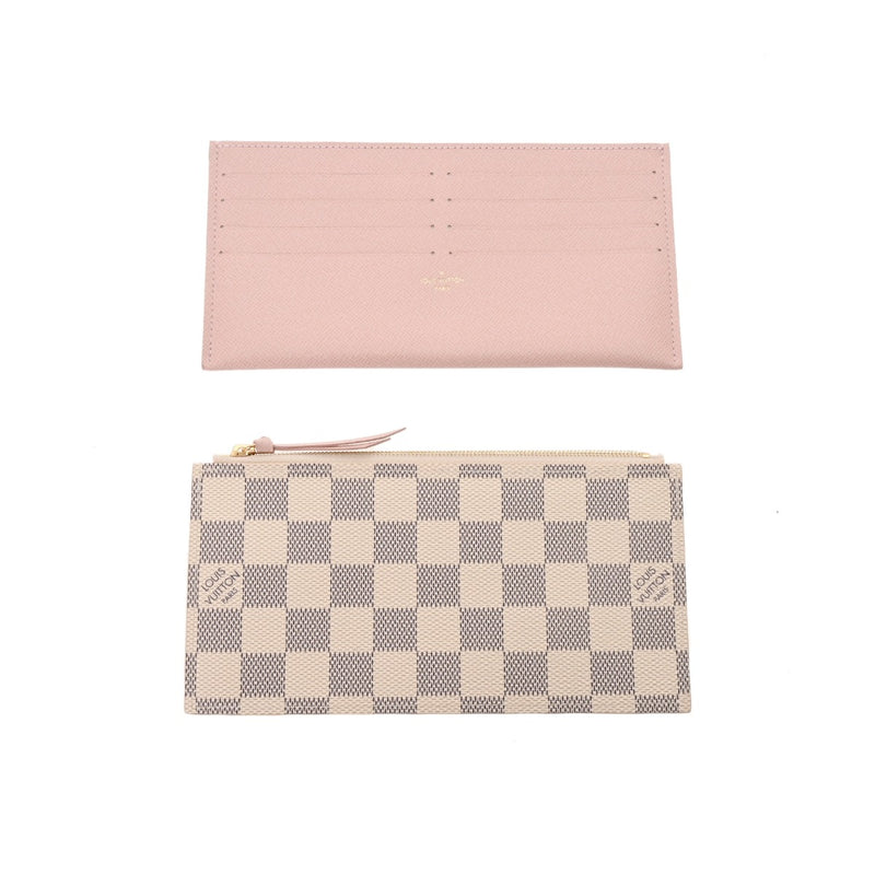 LOUIS VUITTON ルイヴィトン ダミエアズール ポシェットフェリシー 白 N63106 レディース ダミエアズールキャンバス ショルダーバッグ Aランク 中古 銀蔵