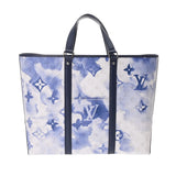 LOUIS VUITTON ルイヴィトン モノグラム ウィークエンド トート GM 2WAY ブルー M45755 メンズ ウォーターカラーモノグラムキャンバス トートバッグ Aランク 中古 銀蔵