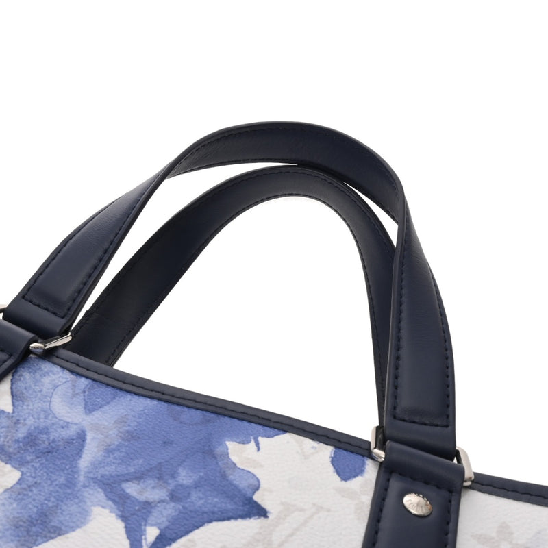 LOUIS VUITTON ルイヴィトン モノグラム ウィークエンド トート GM 2WAY ブルー M45755 メンズ ウォーターカラーモノグラムキャンバス トートバッグ Aランク 中古 銀蔵