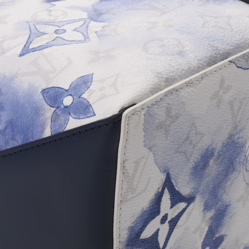 LOUIS VUITTON ルイヴィトン モノグラム ウィークエンド トート GM 2WAY ブルー M45755 メンズ ウォーターカラーモノグラムキャンバス トートバッグ Aランク 中古 銀蔵