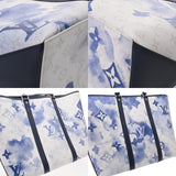 LOUIS VUITTON ルイヴィトン モノグラム ウィークエンド トート GM 2WAY ブルー M45755 メンズ ウォーターカラーモノグラムキャンバス トートバッグ Aランク 中古 銀蔵