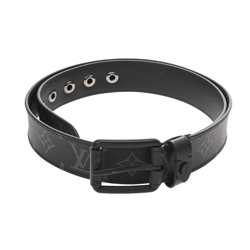 LOUIS VUITTON ルイヴィトン モノグラムエクリプス サンチュール ヴォヤジャー サイズ90 ブラック M0043 メンズ モノグラムキャンバス ベルト Aランク 中古 銀蔵