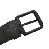 LOUIS VUITTON ルイヴィトン モノグラムエクリプス サンチュール ヴォヤジャー サイズ90 ブラック M0043 メンズ モノグラムキャンバス ベルト Aランク 中古 銀蔵