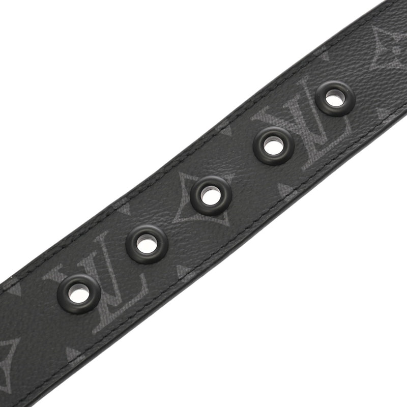 LOUIS VUITTON ルイヴィトン モノグラムエクリプス サンチュール ヴォヤジャー サイズ90 ブラック M0043 メンズ モノグラムキャンバス ベルト Aランク 中古 銀蔵