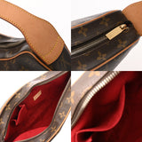 LOUIS VUITTON ルイヴィトン モノグラム ポシェット クロワッサン MM ブラウン M51512 レディース モノグラムキャンバス ワンショルダーバッグ ABランク 中古 銀蔵