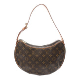 LOUIS VUITTON ルイヴィトン モノグラム ポシェット クロワッサン MM ブラウン M51512 レディース モノグラムキャンバス ワンショルダーバッグ ABランク 中古 銀蔵