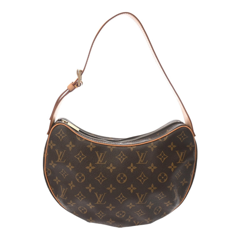LOUIS VUITTON ルイヴィトン モノグラム ポシェット クロワッサン MM ブラウン M51512 レディース モノグラムキャンバス ワンショルダーバッグ ABランク 中古 銀蔵