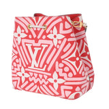 LOUIS VUITTON ルイヴィトン モノグラム LVクラフティ ネオノエ ホワイト/ピンク/ルージュ レディース モノグラムキャンバス ショルダーバッグ Aランク 中古 銀蔵